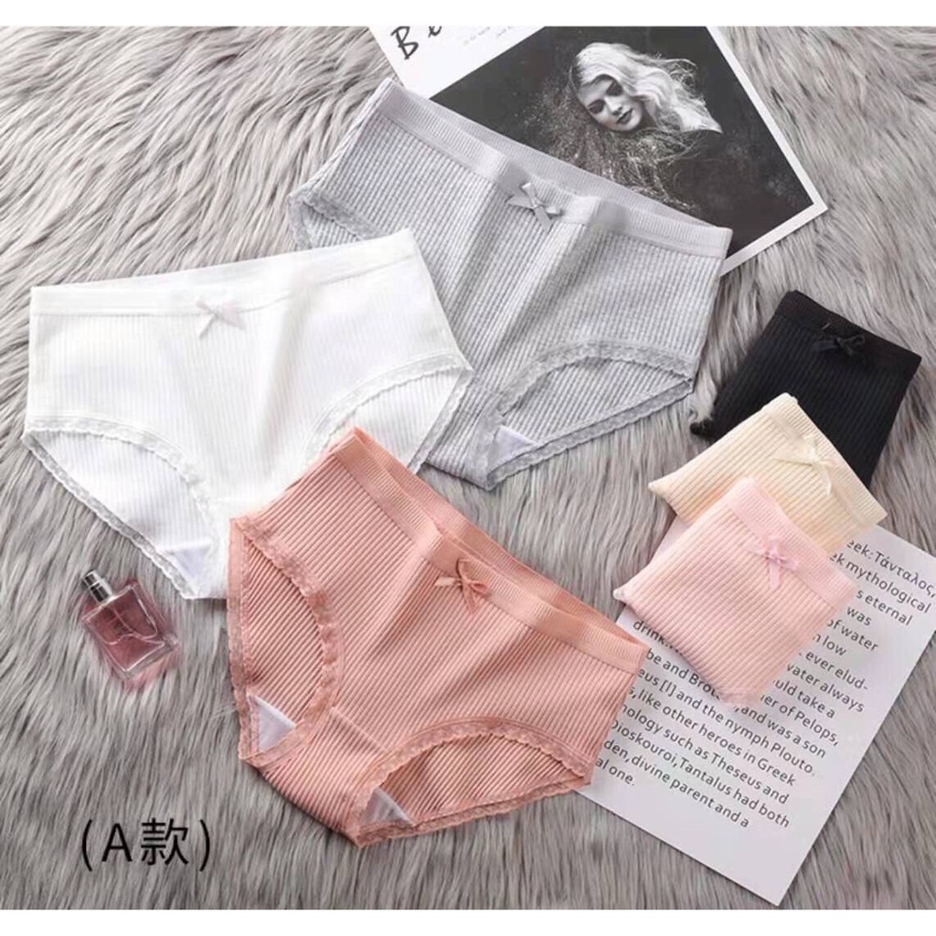 [Mã 12FASHIONSALE1 giảm 10K đơn 50K] Quần lót gân tăm xinh xắn 501 (dưới 55kg) | BigBuy360 - bigbuy360.vn