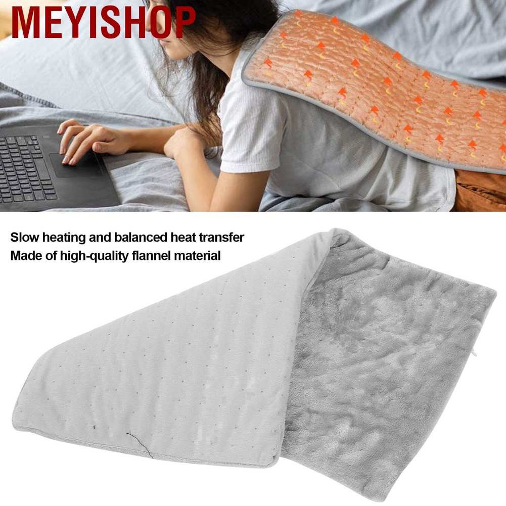 Meyishop Electric Heating Pad Massage Therapy Warming Back Abdomen Leg Pain Relief Cushion