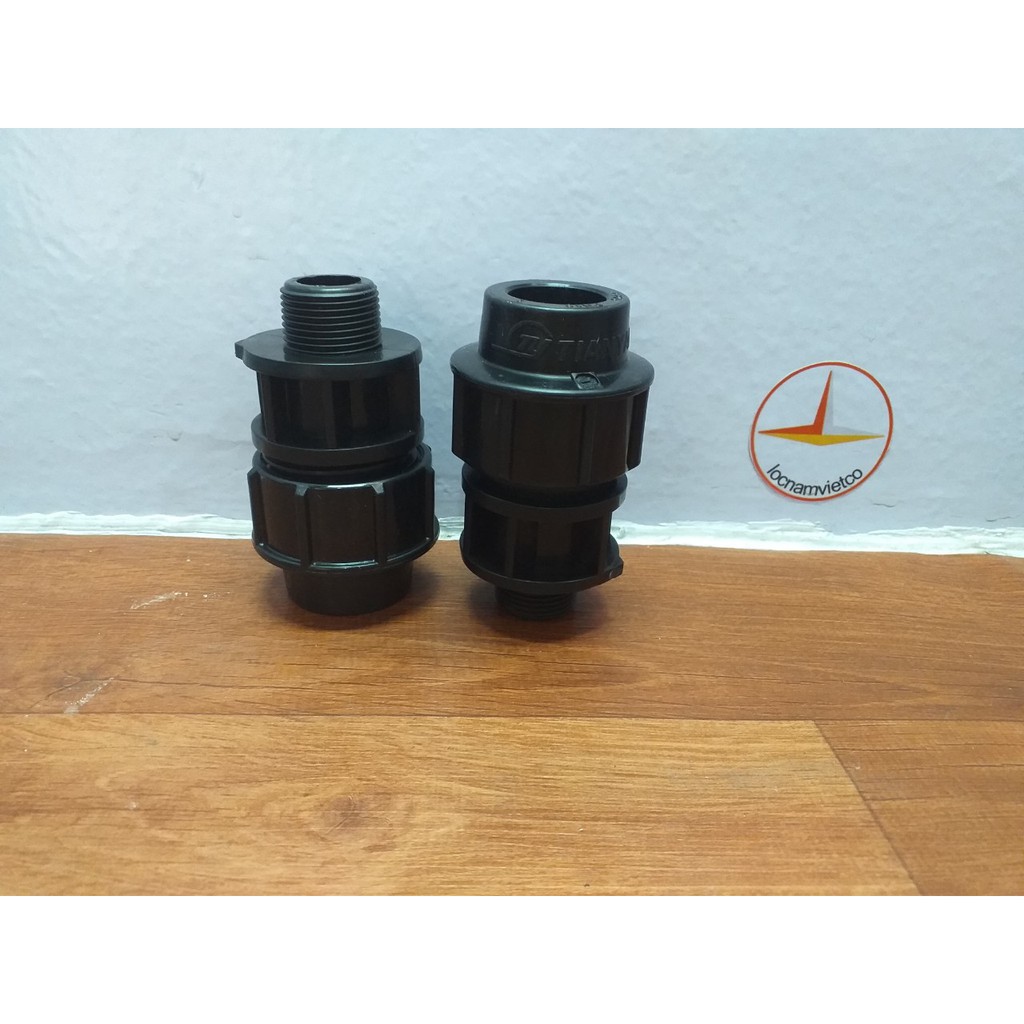 Nối ren ngoài HDPE 50 x 1-1/2"(Ren 49) (Male Adaptor) dùng cho nước máy áp lực cao