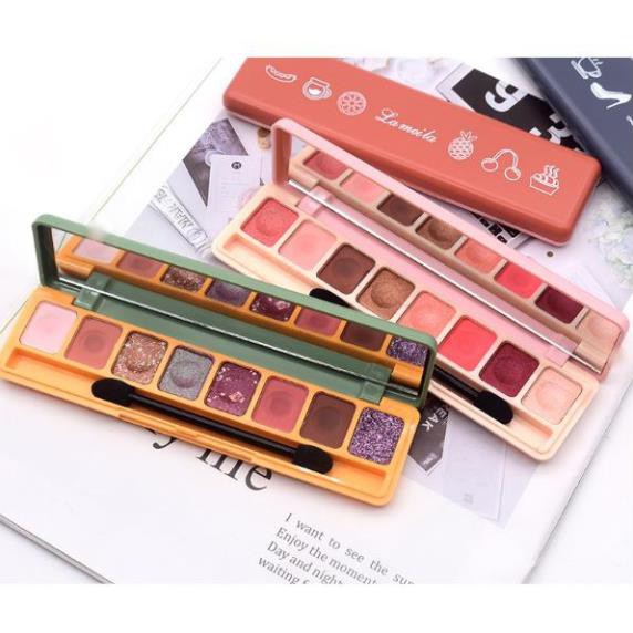 Phấn mắt 8 ô Lameila soft eye shadow Tone màu siêu Hot