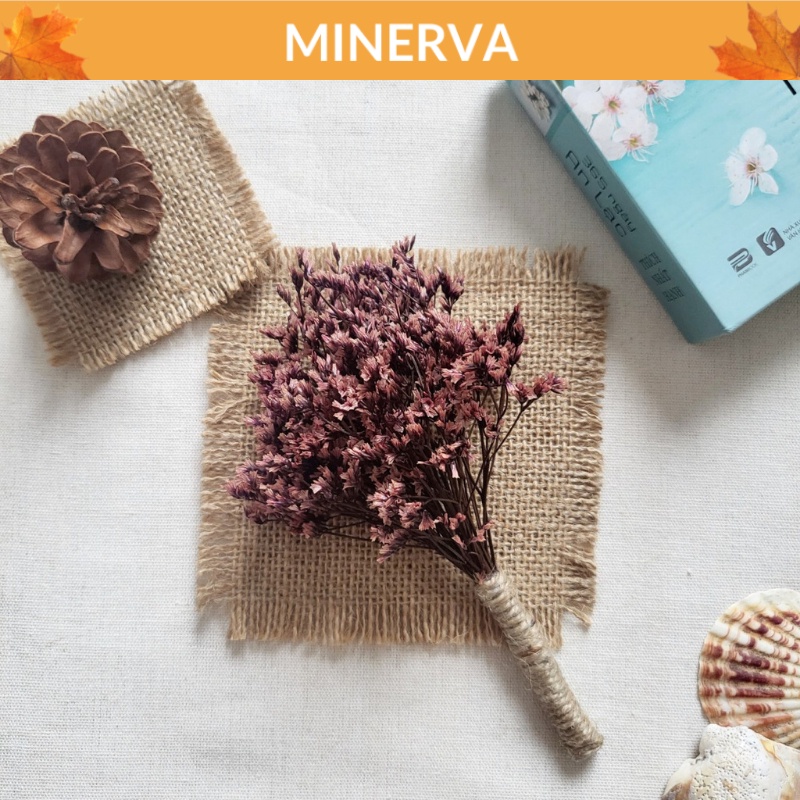 TRANG TRÍ Bó hoa khô mini handmade phụ kiện chụp ảnh, bó hoa quà tặng