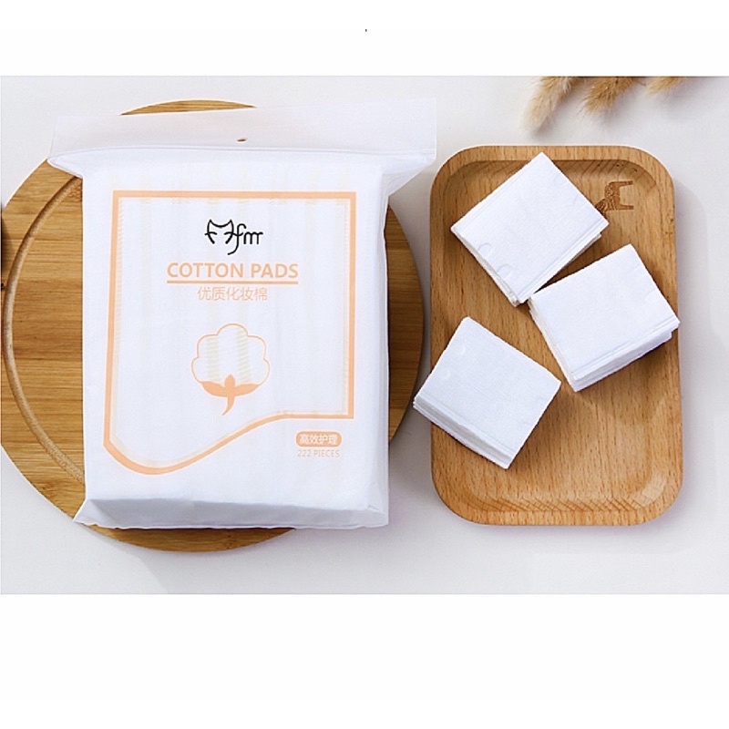 Bông Tẩy Trang 3 Lớp Cotton Pads 222 Miếng Tẩy Trang Da Mặt