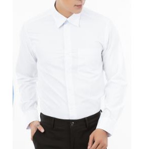 Áo Sơ Mi Nam Dài Tay Dáng Regular Vạt Ngang Vĩnh Tiến Trắng | BigBuy360 - bigbuy360.vn