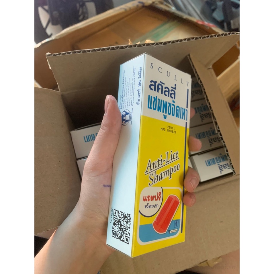Dầu gội đầu SCULLY Anti Lice Shampoo Thailand Chai 100 ml