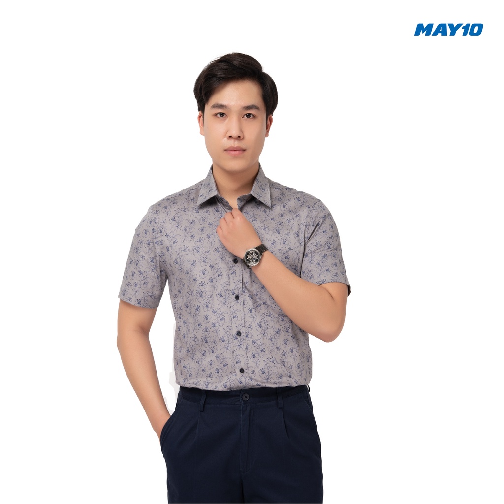 Áo sơ mi nam cộc tay dáng suông May 10 mã 010119061 MÀU H132