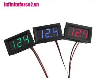 Vôn Kế Kỹ Thuật Số Màn Hình Led 3 Dây Dc 0-30v Cho Xe Hơi