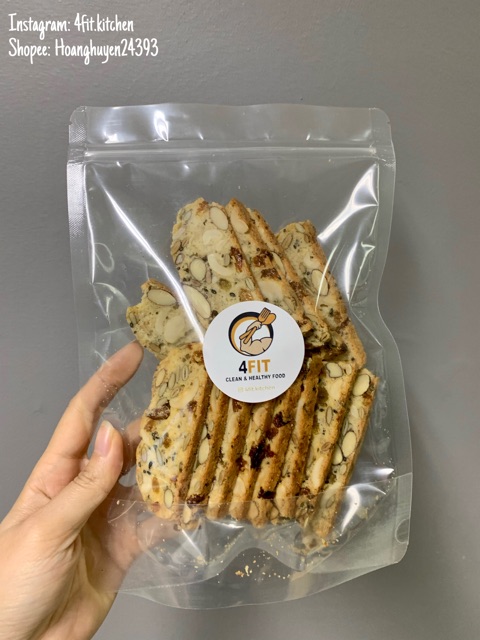 Biscotti Bánh ăn kiêng, Bánh giảm cân siêu hạt 4FIT 200g, 500g | BigBuy360 - bigbuy360.vn