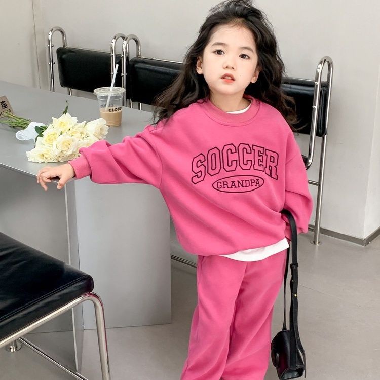 Set Áo Len Dài Tay Cổ Tròn + Quần ống rộng Thiết Kế Mới Thời Trang Dành Cho Mùa Thu Đông