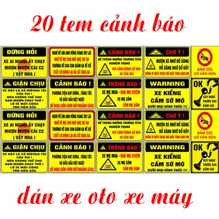 logo cảnh báo như hình 20 logo