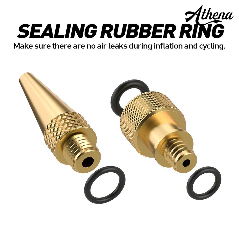 Bộ 14 Đầu Chuyển Đổi Van Bơm Hơi SV AV DV Kèm 10 Vòng Niêm Phong