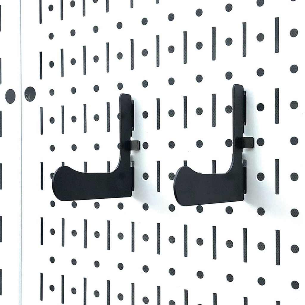 Bộ 2 móc chữ L Pegboard SMLIFE thép sơn tĩnh điện hiện đại - Phụ kiện móc treo dụng cụ Pegboard