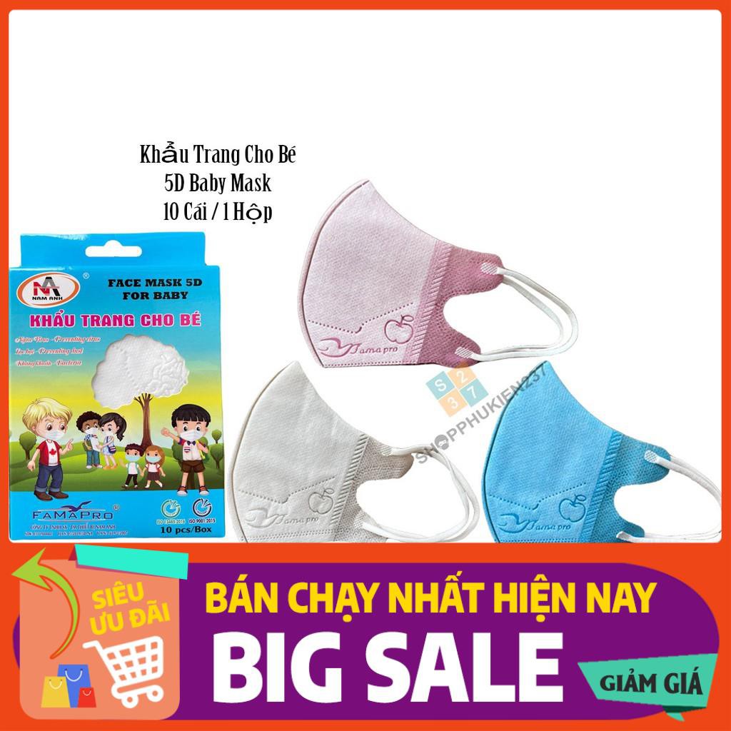 Khẩu trang cho bé Nam Anh Famapro 5D 3 lớp kháng khuẩn