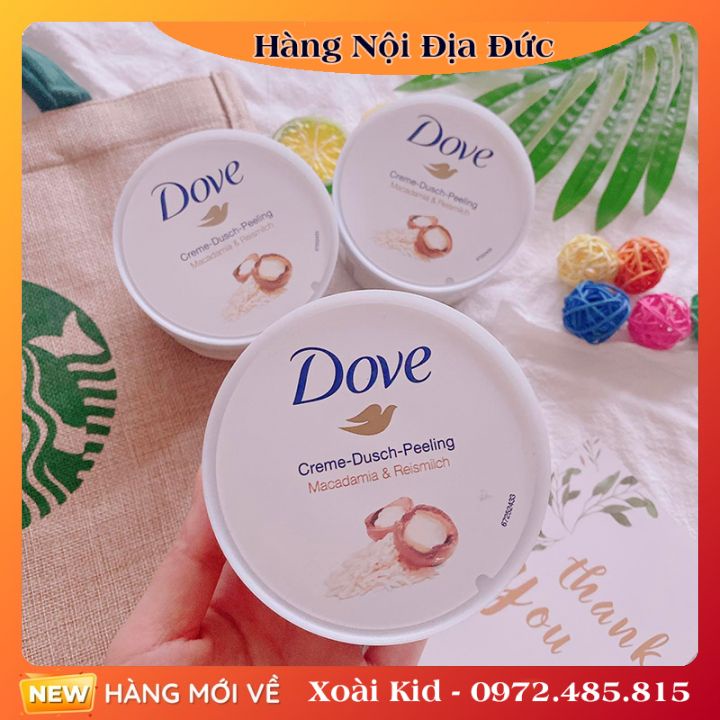 TẨY TẾ BÀO CHẾT , TẨY DA CHẾT BODY DOVE 255ml của Đức -[Hàng nội địa Đức đủ bill] | WebRaoVat - webraovat.net.vn