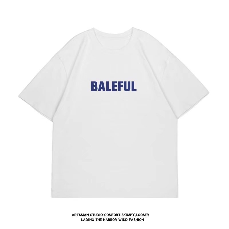 Áo Thun Tay Ngắn Cổ Tròn In Chữ Size M-8XL Thời Trang Cho Nam Nữ