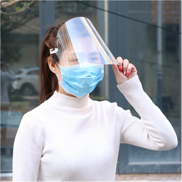 Tấm che mặt gắn đầu bảo vệ chống văng nước bọt