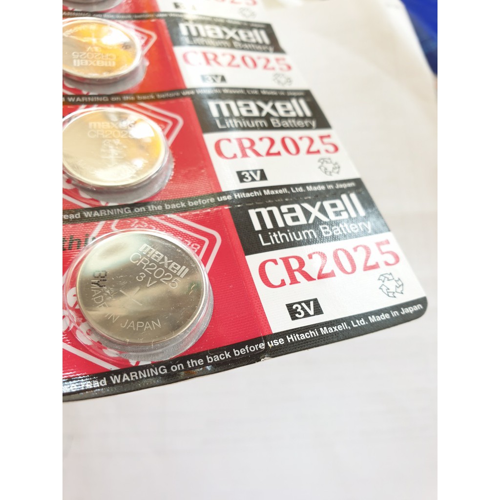 1 Vĩ / 5 Viên Pin Maxell CR2025