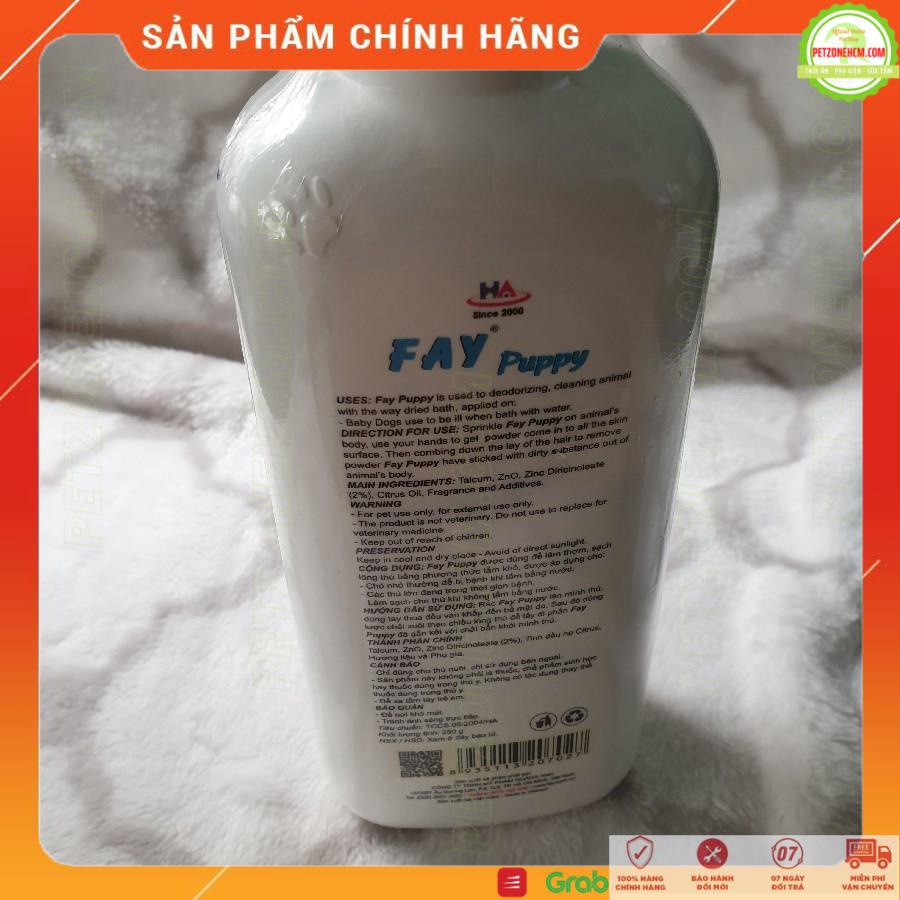 Phấn tắm khô chó con 💥 FREESHIP 💥 Fay Puppy 120gr - tắm khô không dùng nước