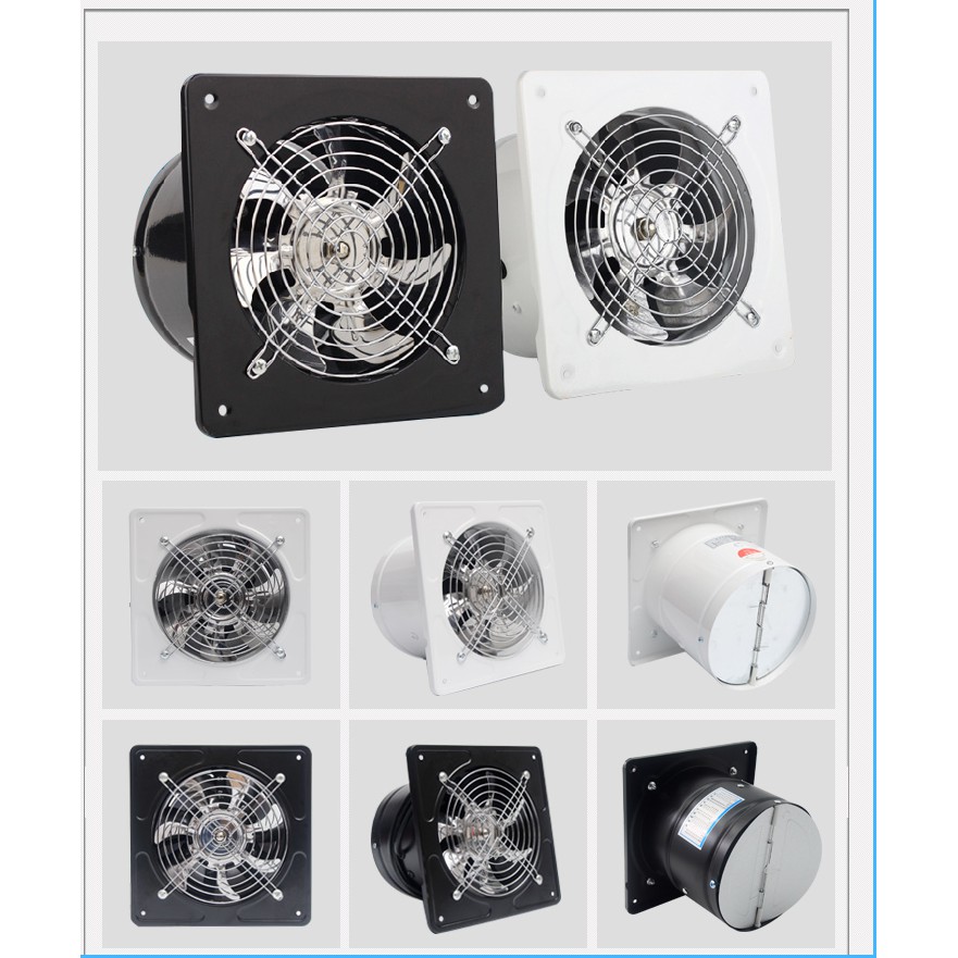 Quạt thông gió hút mùi bếp HS150 - HS200 h2sk,quạt hút vệ sinh đường kính 15cm mạnh mẽ dễ lắp đặt , quạt hút khói bếp