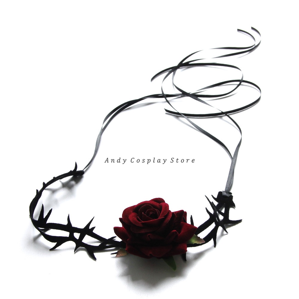 [CÓ SẴN] Vòng cổ choker hoa hồng gai