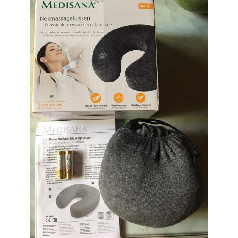 Đai massage cổ Medisana NM870 Đức mát xa vai gáy đa năng tăng tuần hoàn máu - Gemizy Shop