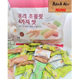 BÁNH ngũ cốc YẾN MẠCH JINNY MIX VỊ THẬP CẨM HÀN QUỐC Gói 425G - Thích hợp cho mọi lứa tuổi bánh ăn dặm ăn xế siêu ngon
