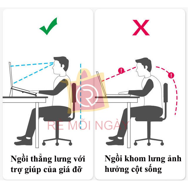 Giá đỡ laptop, điện thoại, máy tính bảng 3 in 1 đa năng + Tặng bộ vệ sinh laptop