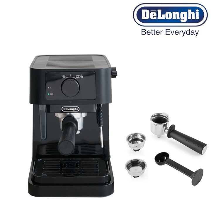 [Mã BMBAU300 giảm 7% tối đa 300K đơn 499K] Máy pha cà phê Espresso Delonghi EC235.BK - HÀNG CHÍNH HÃNG