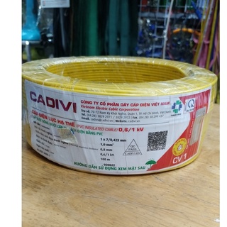 Dây điện đơn Cadivi CV 1.0