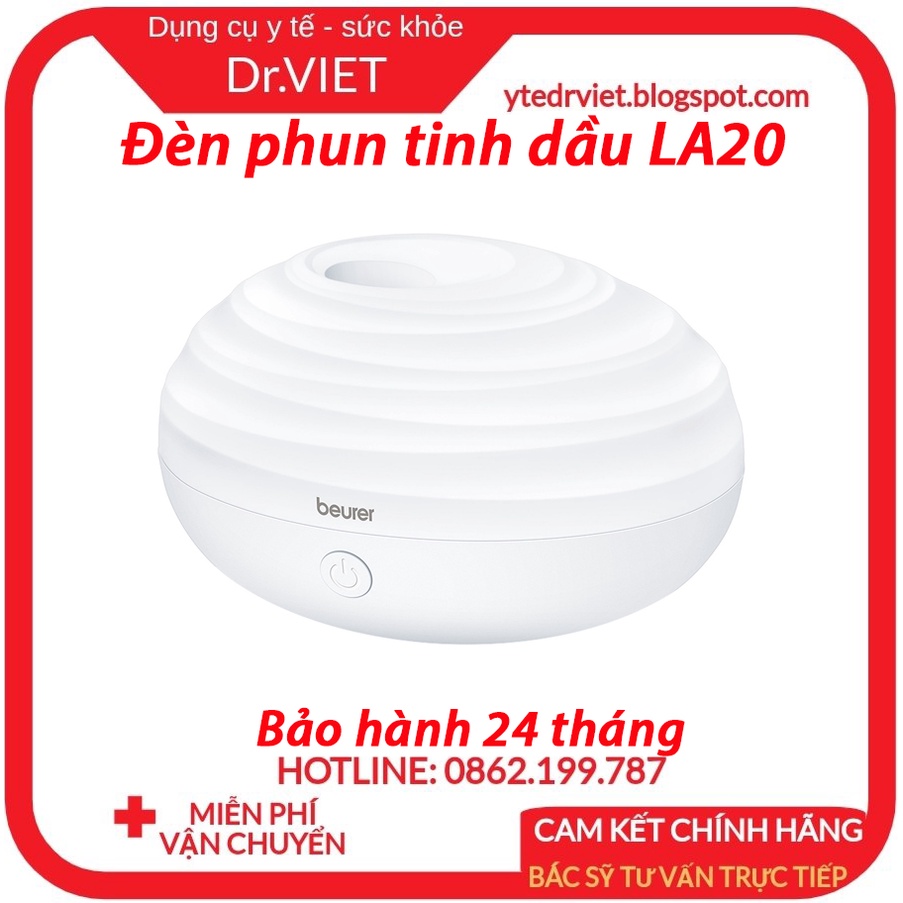 ĐÈN PHUN TINH DẦU LA20 PHUN CÁC HẠT SƯƠNG CHỨA TINH DẦU SIÊU NHỎ RA KHÔNG KHÍ, GIÚP LAN TỎA HƯƠNG THƠM TINH DẦU NHANH