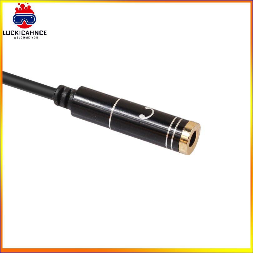 【6/6】3.5mmMIC Headphone Mic Audio Splitter Gold-Plated Aux Extension Adapter Cable