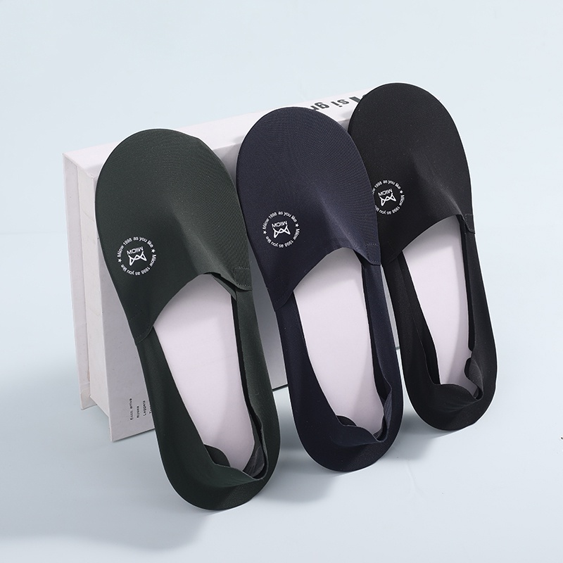 Set 5 Đôi Vớ Cotton Cổ Thuyền Chống Trượt Đơn Giản MR1521 Cho Nam