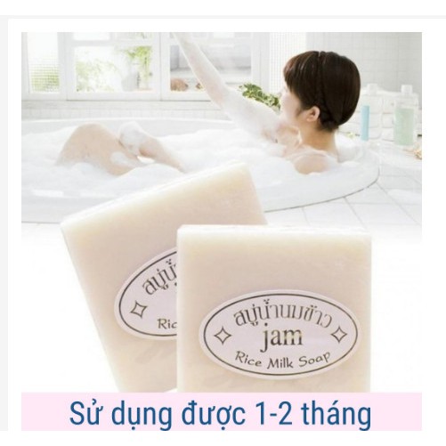 [Lẻ 1 Bánh]Xà Phòng Gạo Jam Thái