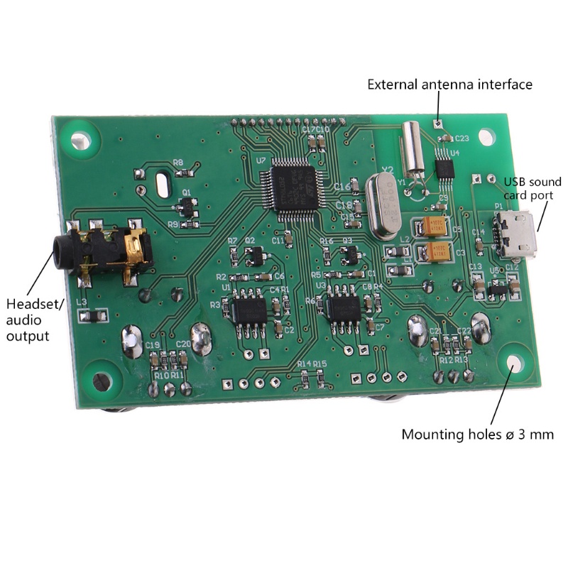 Thiết bị nhận tín hiệu âm thanh không dây màn hình LCD 3-5V dễ sử dụng