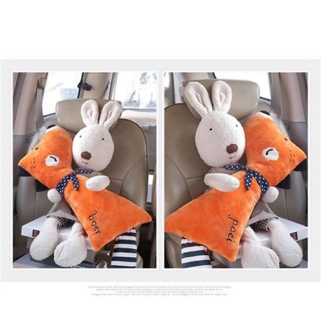 Gối ôm cài xe đẩy / xe hơi cho bé xuất Hàn