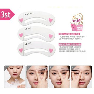 Bộ 3 Khuôn Vẽ Lông Mày