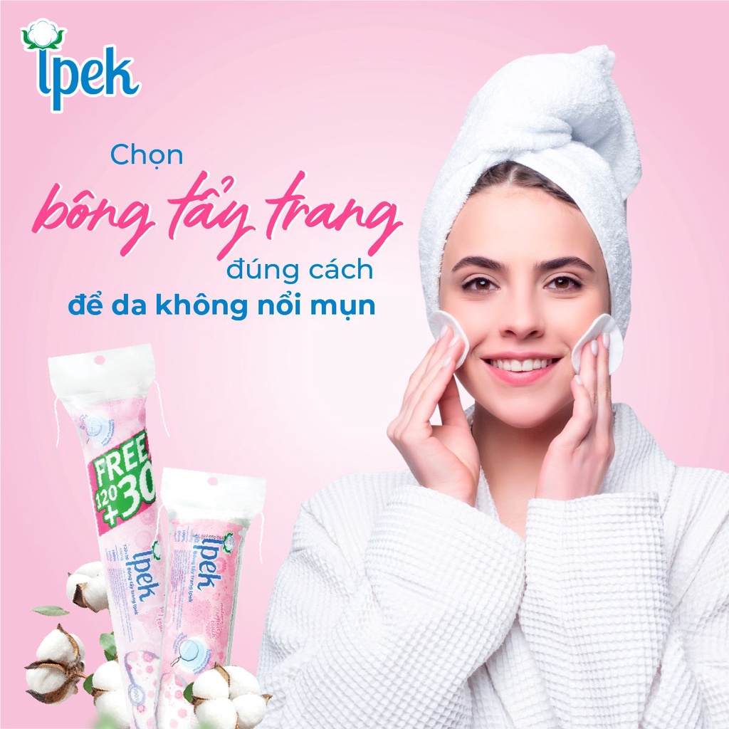 Bông Tẩy Trang Ipek Klasik Cotton Pads (80 miếng - 130 miếng)