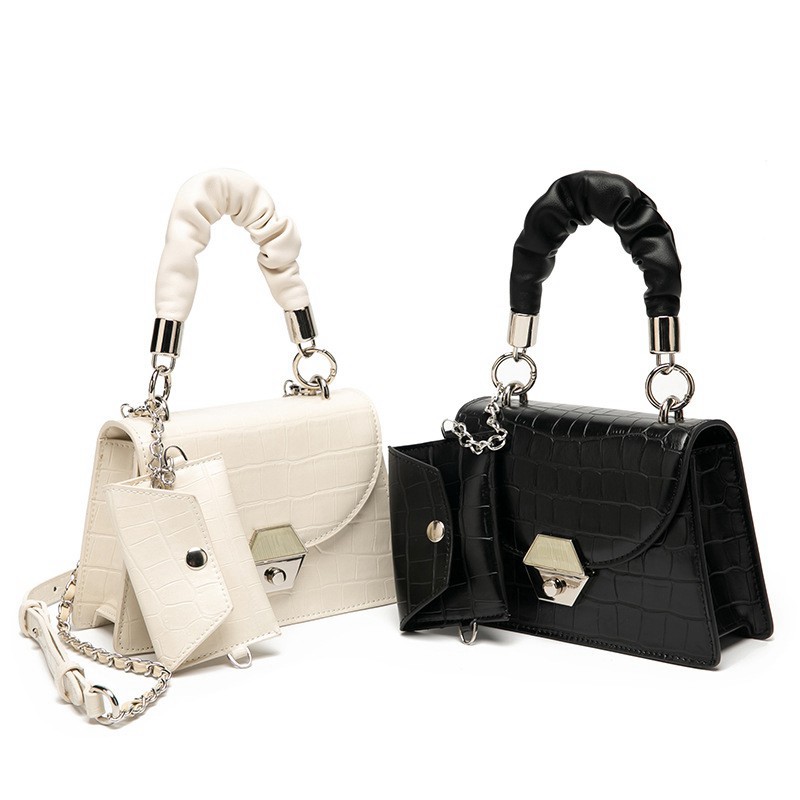 Túi xách nữ đeo chéo vân cá sấu khóa lục giác kèm theo ví cực sang chảnh TX08 túi đeo chéo - Chip Xinh Boutique | BigBuy360 - bigbuy360.vn