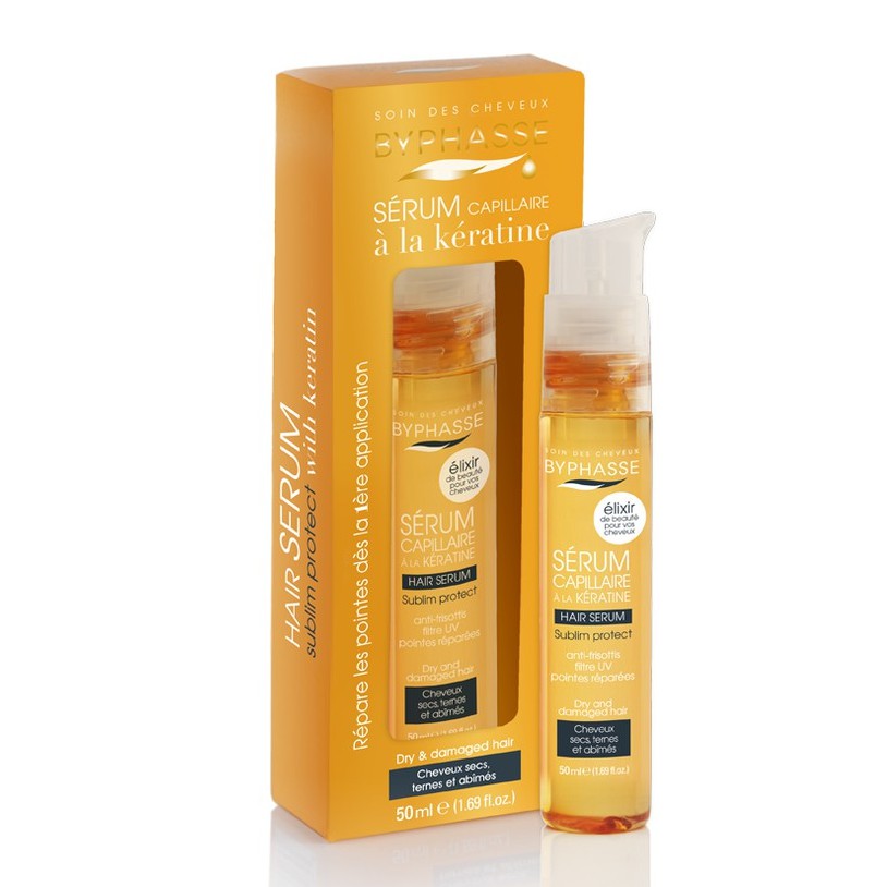 Serum Keratine Byphasse 50ml cho tóc khô, tóc xỉn màu và hư tổn