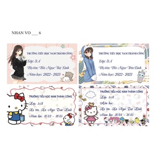 Nhãn vở cho bé gái🧚🏻‍♀️💃🏼
