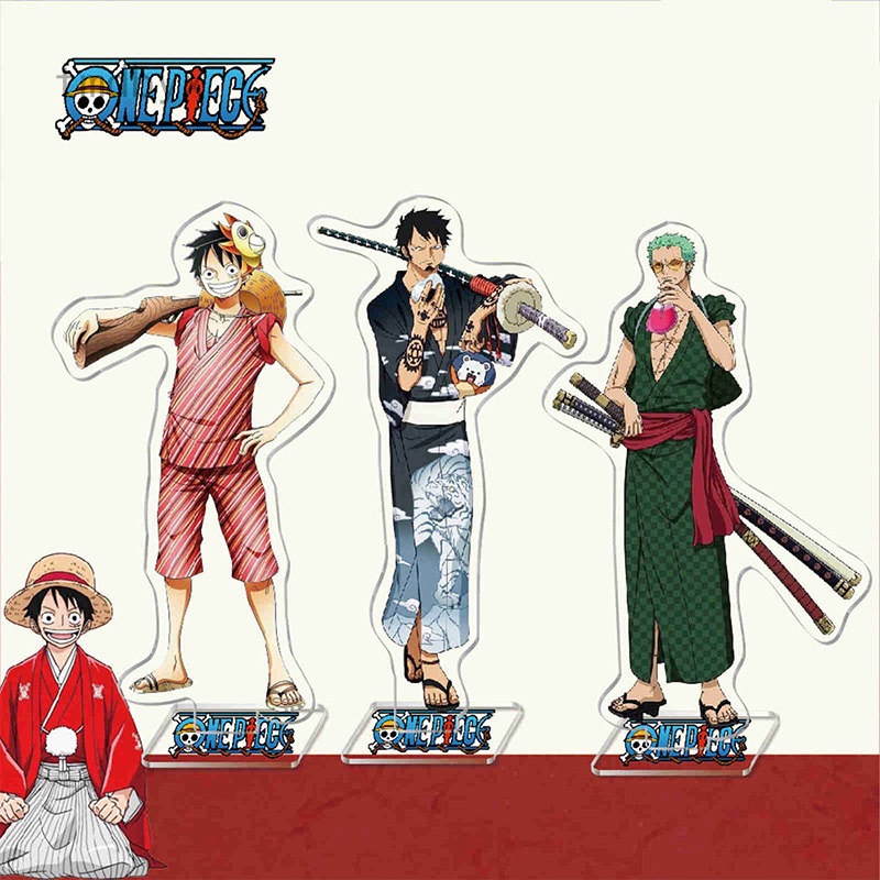 Mô hình thẻ đứng nhân vật Luffy Sanji Nami Zoro trong anime One Piece độc đáo