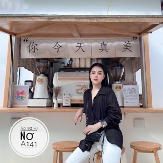 Bigsize Áo sơ mi nơ A141