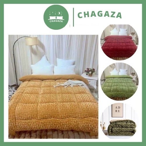 Chăn Lông Cừu Chữ Vạn Hàng Loại 1 Siêu Ấm Cao Cấp Nhập khẩu