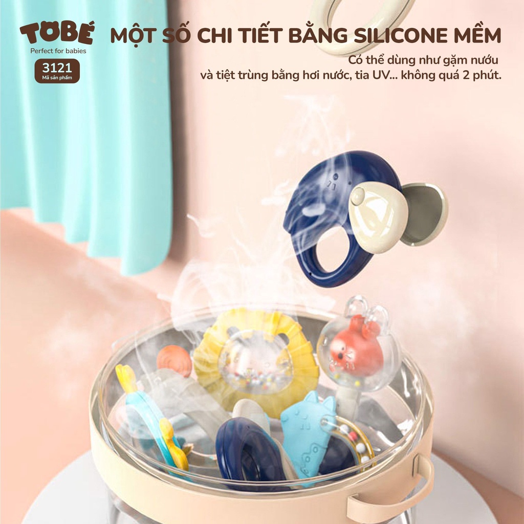 BỘ ĐỒ CHƠI XÚC XẮC GẶM NƯỚU 10 CHI TIẾT TOBÉ DỄ THƯƠNG VÀ AN TOÀN CHO BÉ