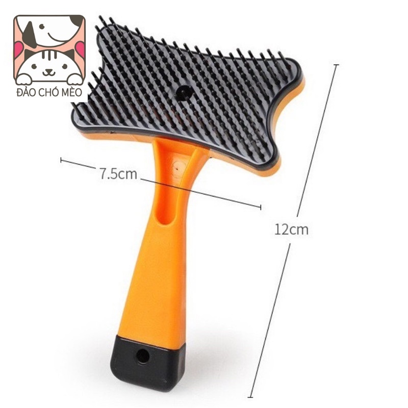 Lược chải lông cho thú cưng tự động có nút bấm gỡ lấy lông tiện lợi cao cấp nhiều màu tùy chọn - Đảo Chó Mèo Official