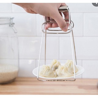 Kẹp nhấc nồi/ nhấc bát đĩa chống nóng inox tiện dụng - Kẹp chống bỏng tay nhà bếp 🍉Duashop🍉