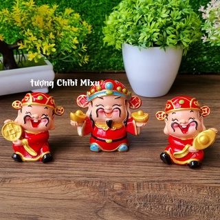 Bộ 03 tượng chibi Thần Tài cao cấp