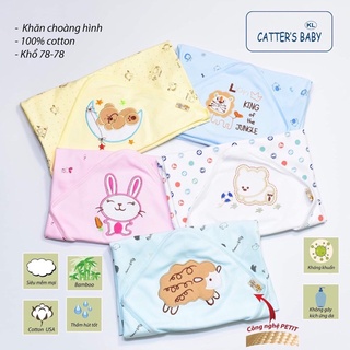 Combo 5 chăn ủ cotton cho bé, hàng đẹp