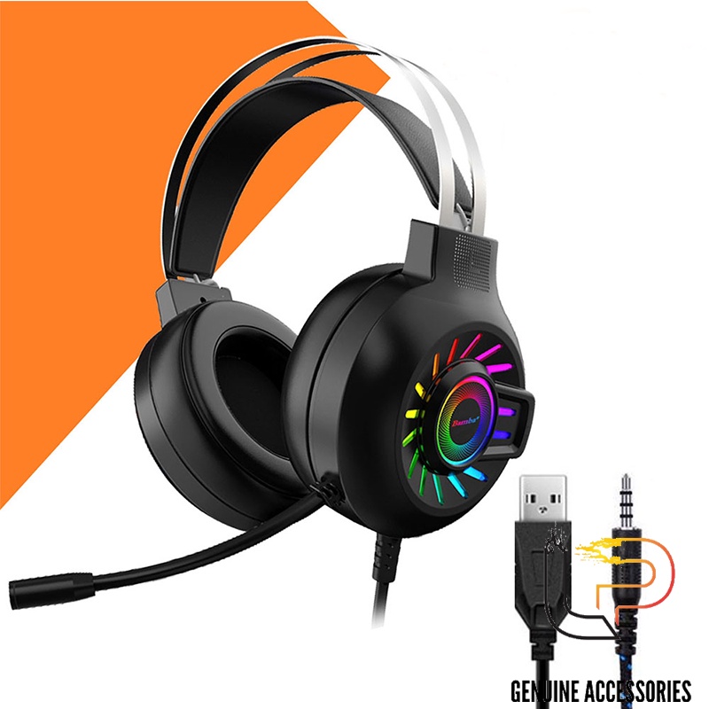 TAI NGHE CHỤP TAI CÓ LED RGB BAMBA B8