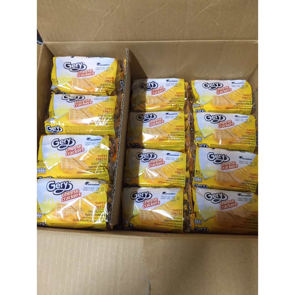 Bánh Quy Phô Mai Gery Cheese Cracker Gói 100g. Hàng chính hãng DKSH Việt Nam.