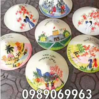 Nón huế vẽ sơn dầu 320k/ 5 chiếc